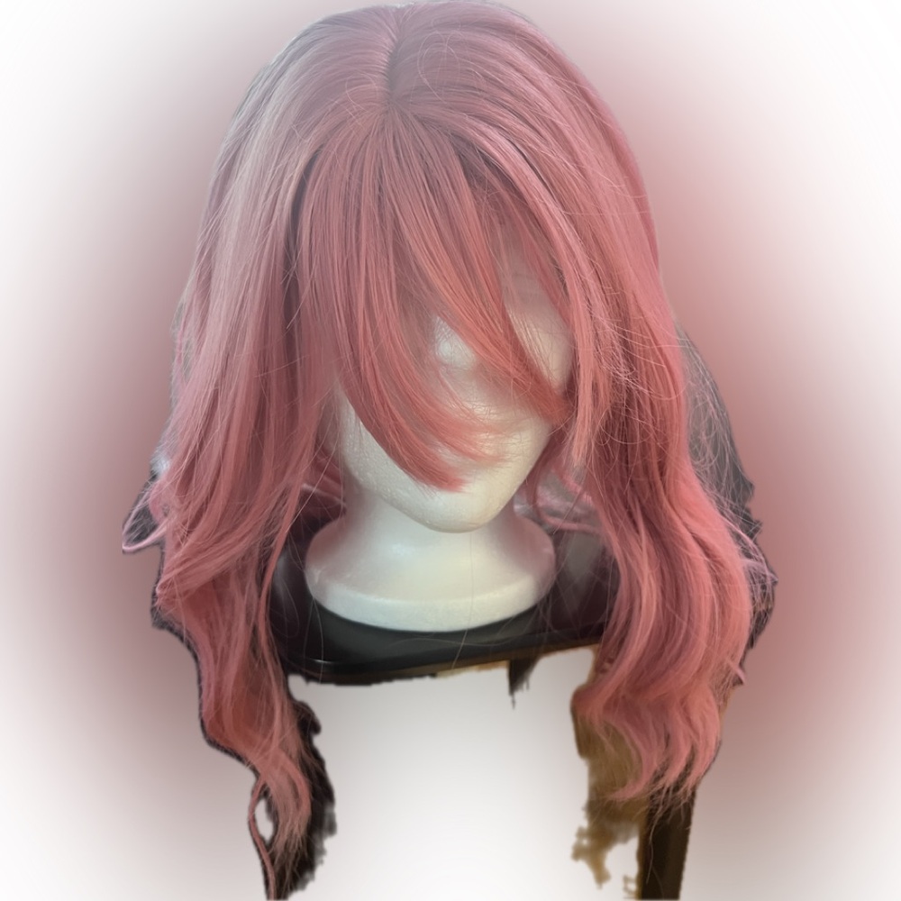 Pink Wavy Hair Wig